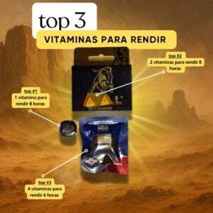 Combo top 3 vitaminas para rendir