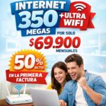 PLAN INTERNET 350 MEGAS+ULTRA WIFI