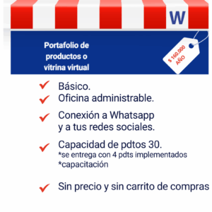 Portafolio de productos o vitrina virtual